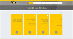Desktop Screenshot of f-i-marktforschung.com