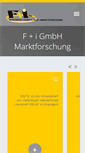 Mobile Screenshot of f-i-marktforschung.com